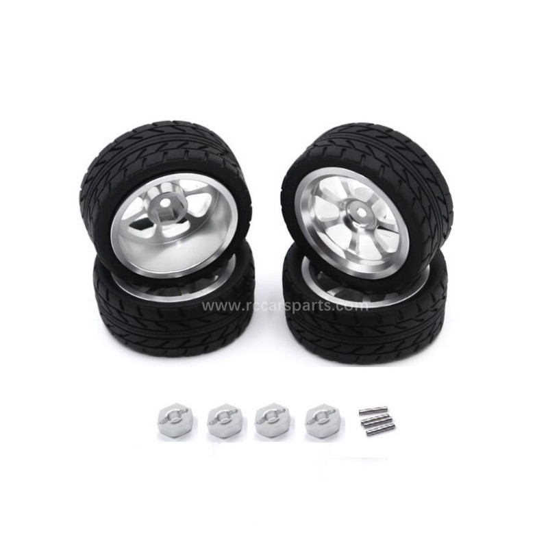 1/16 MJX 16210 Hyper Go Upgrade Metal Tire-Silver