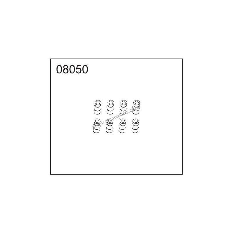 Huangbo Toys R1011 Parts Hollow Ball Head 5.8X11.7X3 08050