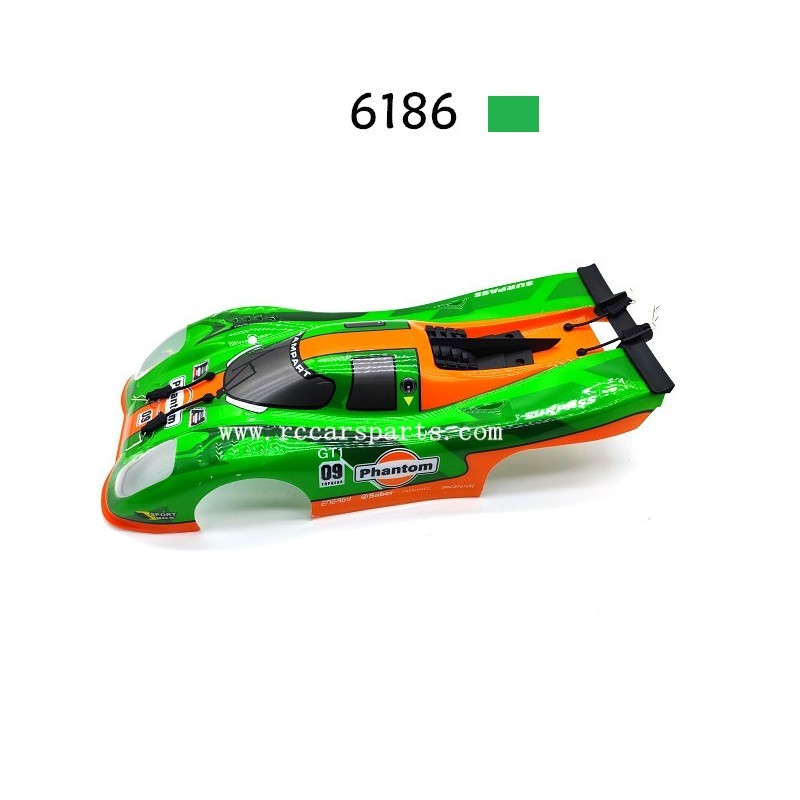 SCY 16307PRO RC Car Parts Body Shell 6186 Green