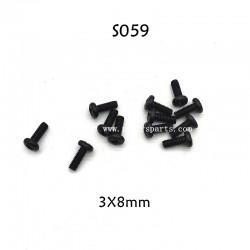 HBX 2193 Parts Screws BMHO 3X8mm S059