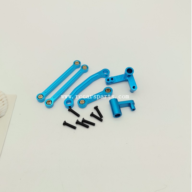 Upgrade Metal Steering Kit-Blue For RC Car ENOZE 9501E