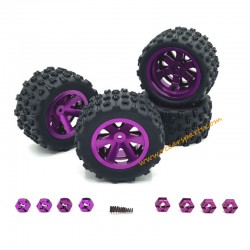Upgrade Metal Tire Purple For SCY-16104 Parts