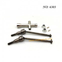 SCY 16104 RC Car Upgrade Parts Metal Front Drive Shaft Kit 6303