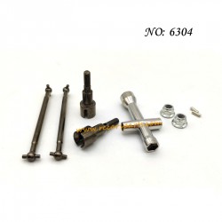 SUCHIYU 16103 Upgrade Parts Metal Rear Drive Shaft Kit 6304