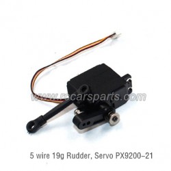 Pxtoys 9203E Spare Parts 5 wire 19g Rudder, Servo PX9200-21