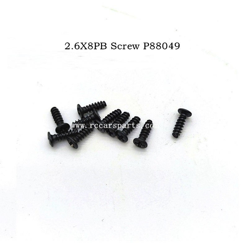 Parts Screw 2.6X8PB P88049 For ENOZE 004E RC Car