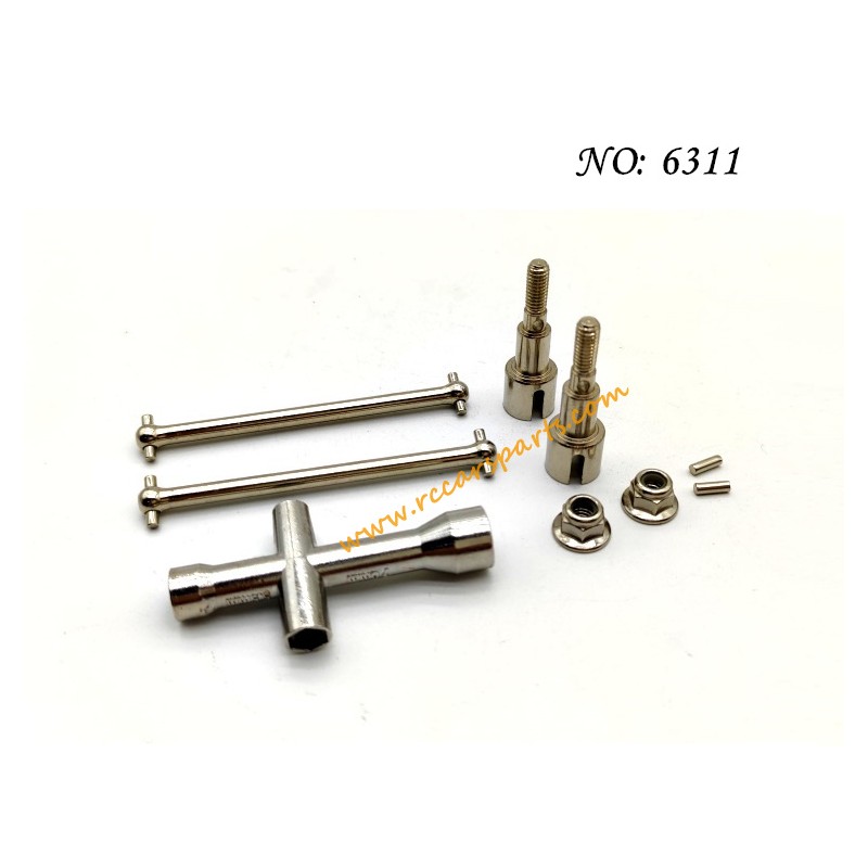 RC Car Parts SCY-16101 Pro Upgrade Metal Rear Drive Shaft Kit 6311