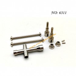 Suchiyu-16102 PRO Upgrade Parts Metal Rear Drive Shaft Kit 6311