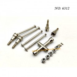 RC Car SCY-16101 PRO Parts Upgrade Metal Drive Shaft (Front+Rear) 6312