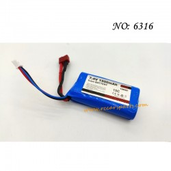 RC Car SCY 16103 Parts Battery 6316, 18650 7.4V 1500amh 15C
