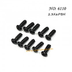 Suchiyu 16102 RC Car Parts Screw 2.3X6PBH 6110