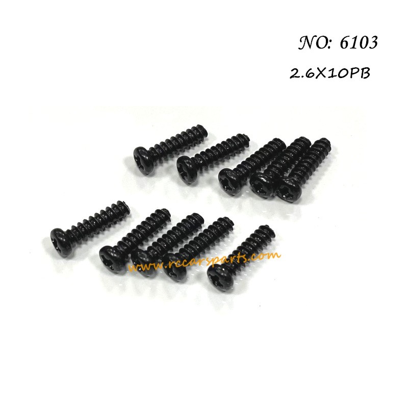 RC Car Parts Screw 2.6X10PBH 6103 For SCY-16106