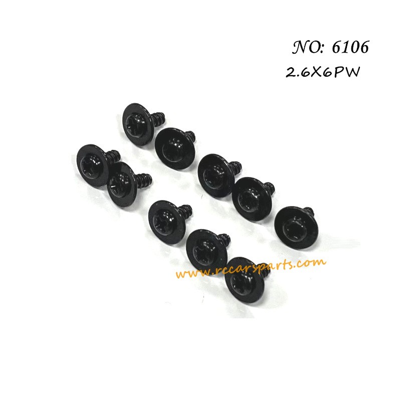 Suchiyu 16106 RC Car Parts Screw 2.6X6PWB 6106