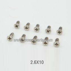 PXtoys 9204E Truck Parts 2.6X10 Flattened Head Screw P88032