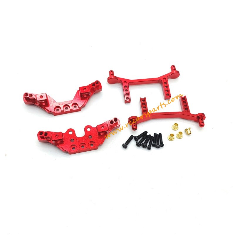 ENOZE 9000E Upgrade Accessories Shock Tower Kit-Red Alloy