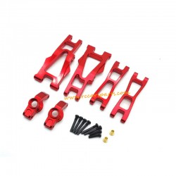 ENOZE 9003E Upgrade Metal Accessories Rear Suspension Arm Kit+Rear Cup-Red