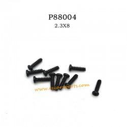 P88004 2.3X8 Round Head Screw For ENOZE 9307E RC Car