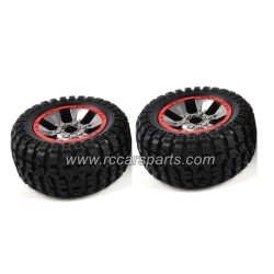 ENOZE Car Tire, Wheel-Red for 9204E 1/10 Spare Parts