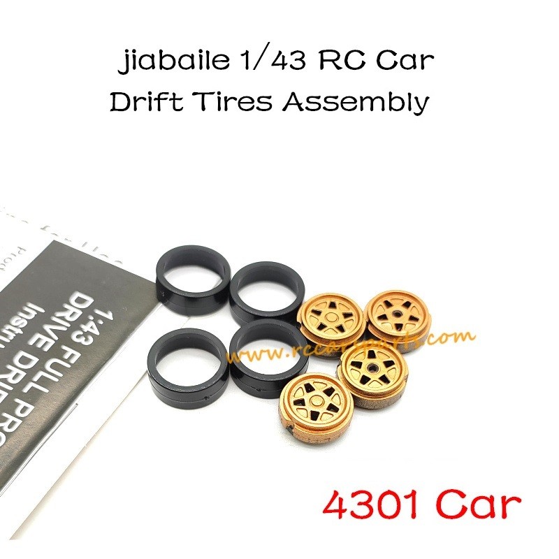 Jiabaile 4301 Mini Racing Parts Hard Wheel Skin Assembly