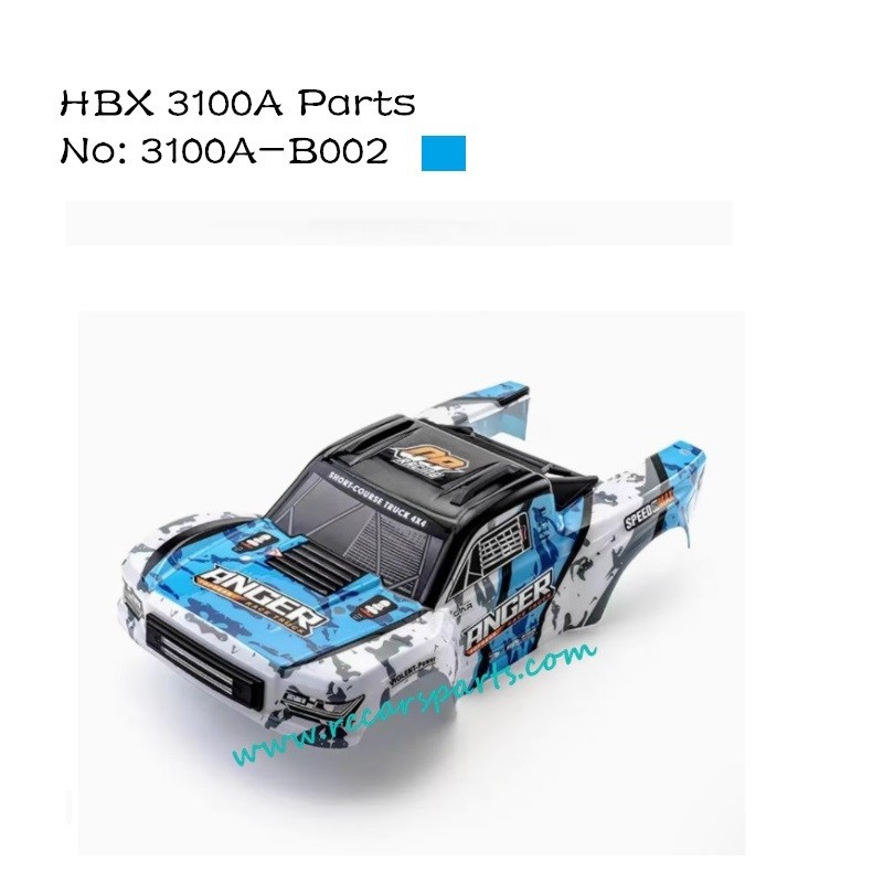 HBX Haiboxing 3100A RTR RC Truck Parts Blue Shell