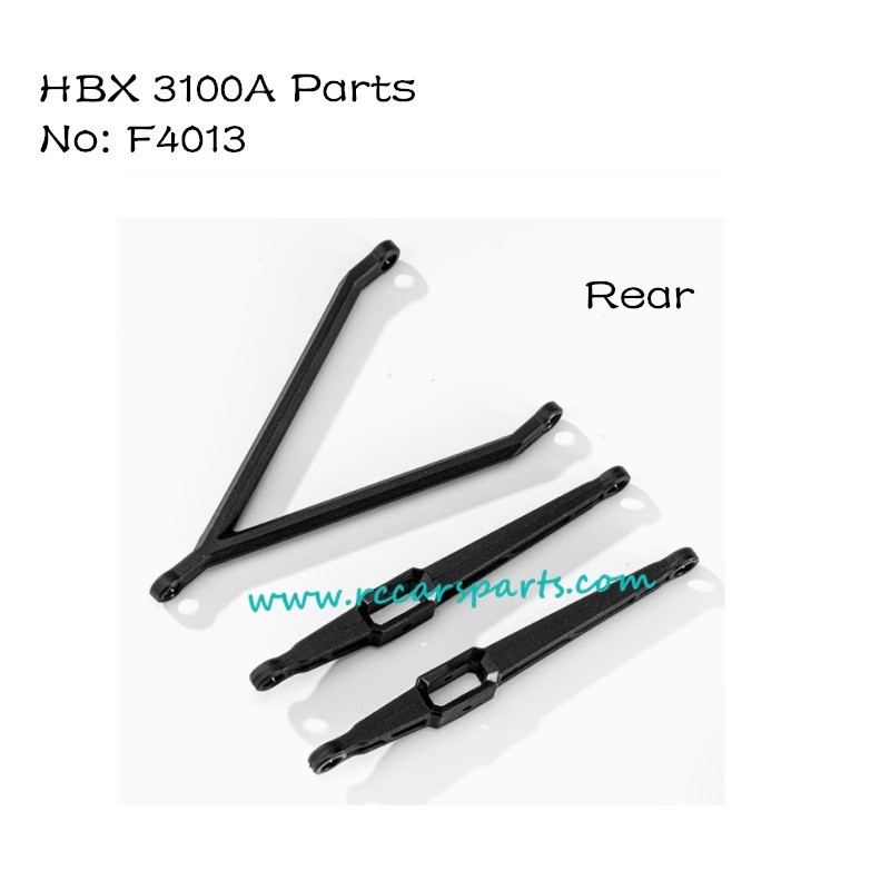 HBX 3100A Parts Rear Upper/Lower Bars F4013
