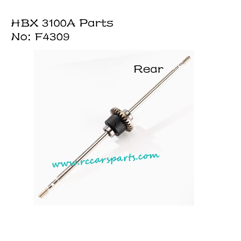 HBX 3100A 4WD RTR Parts Rear Gear Complete F4309