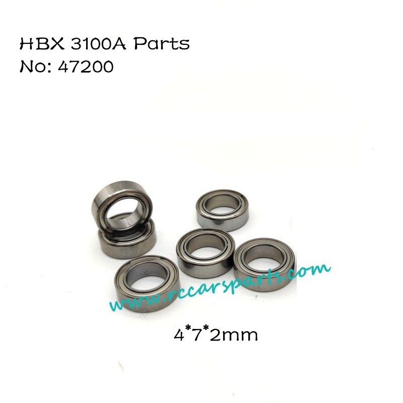 Ball Bearings 47200 (4X7X2mm) For HBX 3100A 4WD RC Car