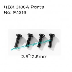 HBX 3100A 4WD 1/16 RC Car Parts Steering Hub Bolts 2.8X12.5mm F4316