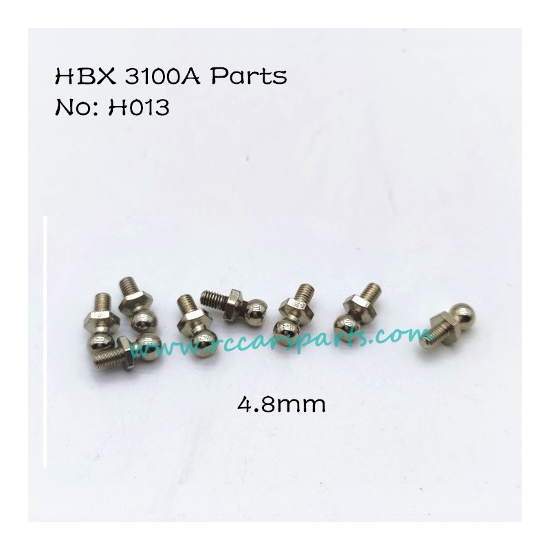 HBX 3100A 1/16 4WD RC Car Parts Ball Stud. 4.8mm H013