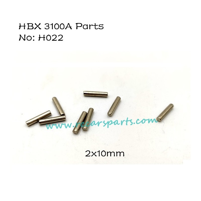 HBX 3100A 1/16 4WD RC Car Parts Wheel Hex.Pins 2x10mm H022
