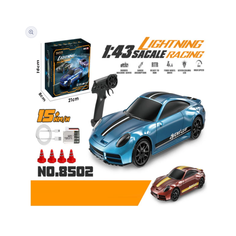 ENOZE 8502 Mini Drift Car Metal chassis-Blue