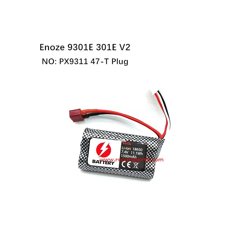 Enoze 9301e 301e V2 Battery Parts 7.4v 1500mah PX9311-47-T plug