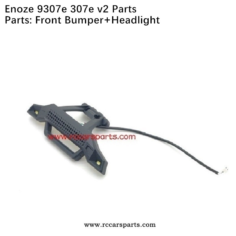 Front Bumper+Headlight For New ENOZE 9307E 307E 1/18 RC Car