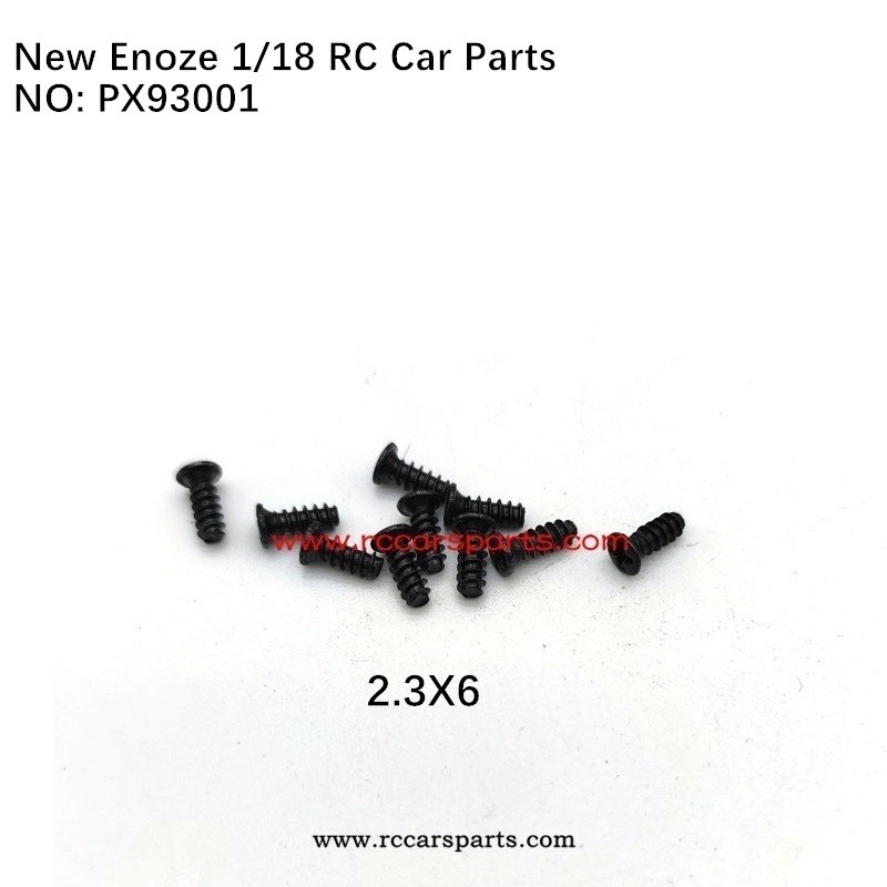 Enoze RC Car V2 1/18 Spare Parts 2.3X6 Round Head Screw PX93001