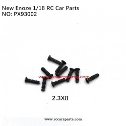Enoze RC Car V2 1/18 Spare Parts 2.3X8 Flat Head Screws PX93002