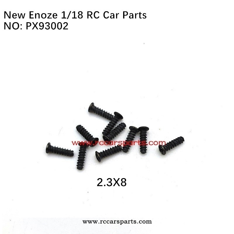 Enoze RC Car V2 1/18 Spare Parts 2.3X8 Flat Head Screws PX93002