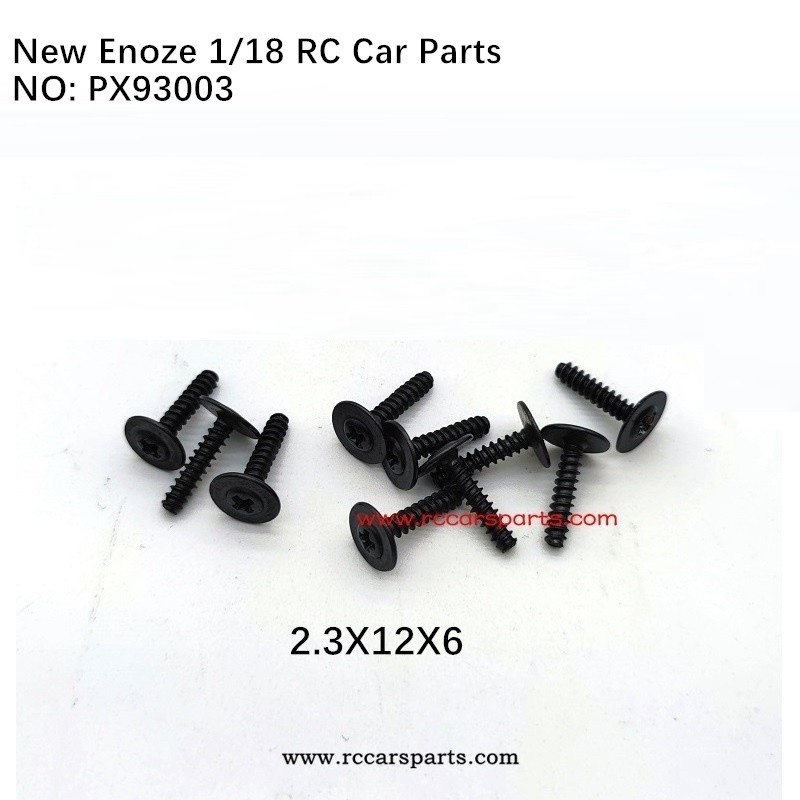 Enoze RC Car V2 1/18 Spare Parts 2.3X12X6PWB Screw PX93003