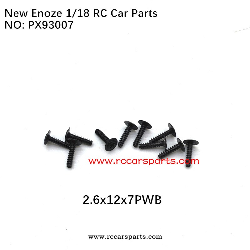Enoze RC Car V2 1/18 Spare Parts PX93007 Screw 2.6x12x7PWB
