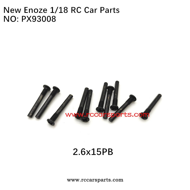 Enoze RC Car V2 1/18 Spare Parts PX93008 Screw 2.6x15PB