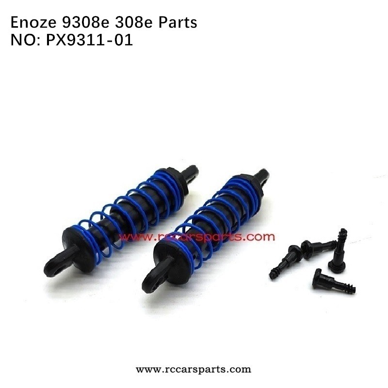 RC Car Enoze 9308e 308e Parts Shock Assembly PX9311-01-Blue