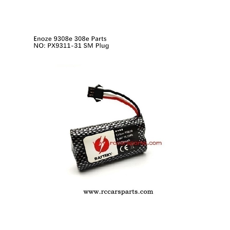 RC Car Enoze 9308e 308e Spare Parts 7.4v-1500mah Battery PX9311-31 SM Plug