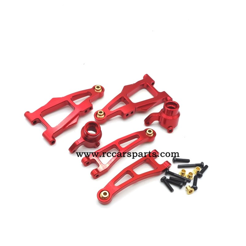 ENOZE 9006E 006E Parts Upgrade Alloy Front Suspension Arm Kit-Red
