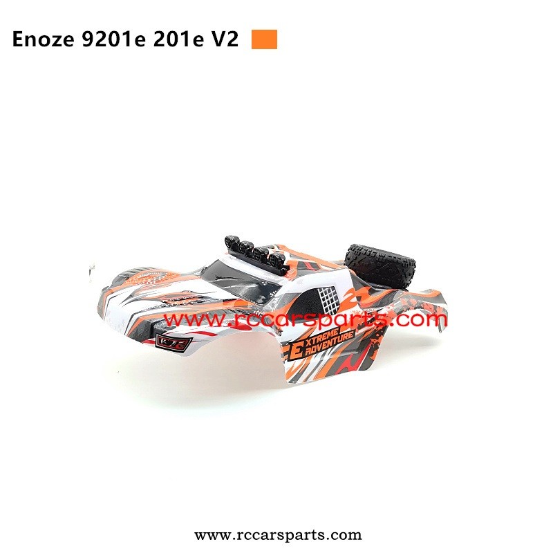 New Enoze 9201E 201E V2 RC Car Parts Car Shell-Orange