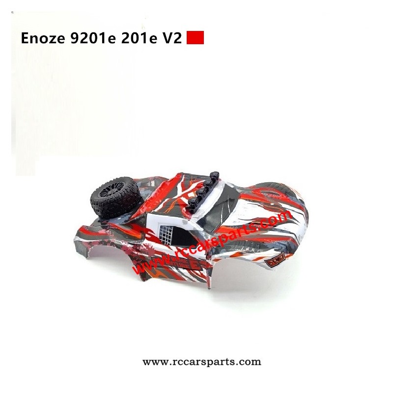 New Enoze 9201E 201E V2 RC Car Parts Car Shell-Red