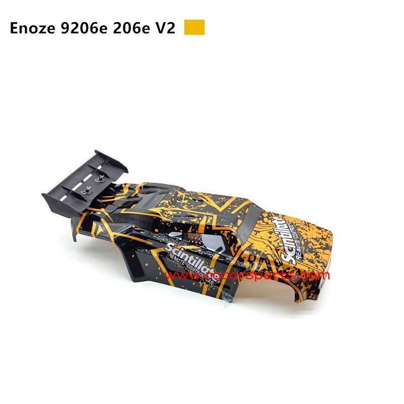 New Enoze 9206E 206E V2 RC Car Parts Car Shell-Yellow