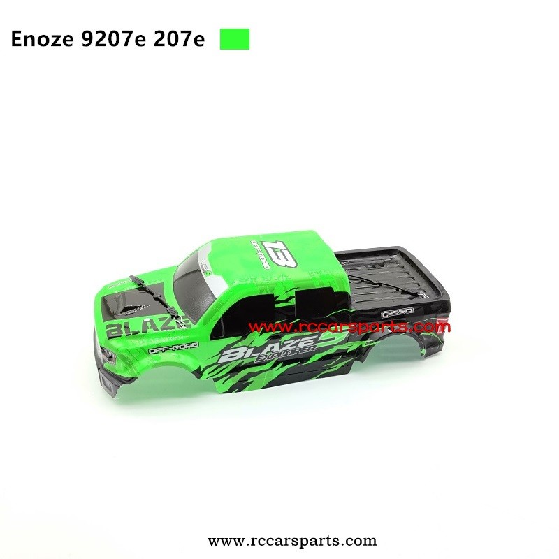 RC Car Enoze 9207E 207E Parts Body Shell-Green