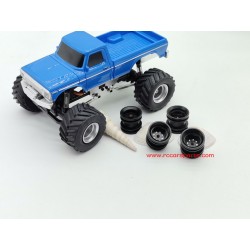 Jiabaile 3602 1/36 Upgrade Parts Metal Wheel Bones Brass Material