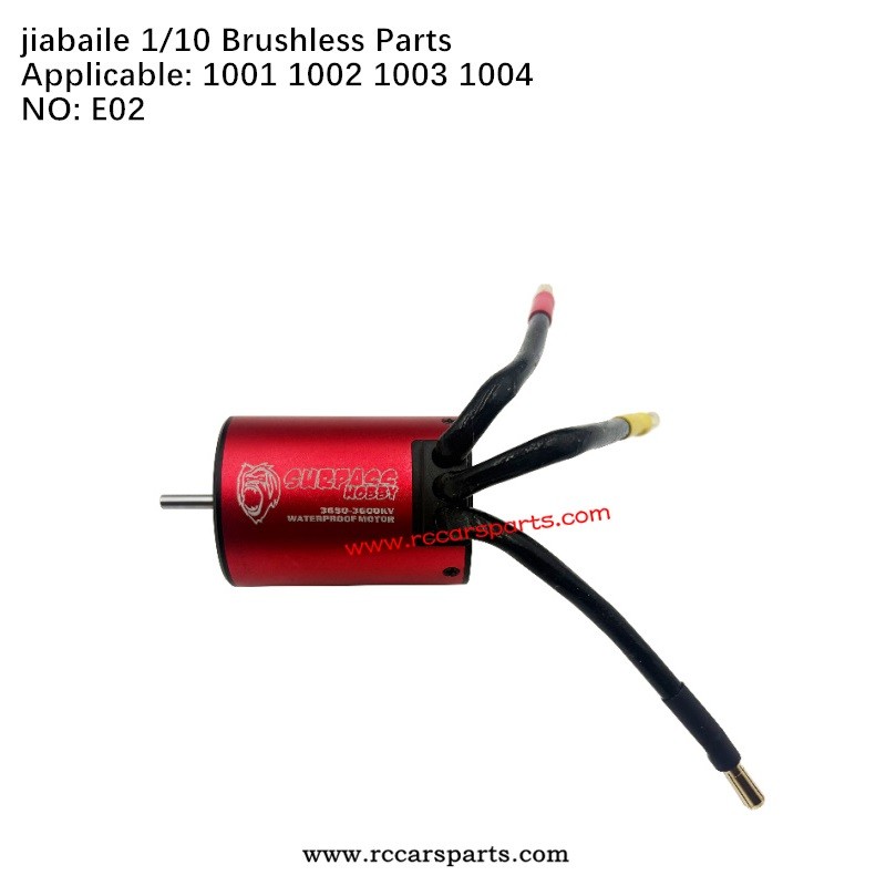 Jiabaile JBL RC 1001 Spare Parts 3800KV Brushless Motor E02