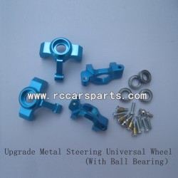 PXtoys 9306E RC Car Upgrade Parts Metal Steering Universal Wheel (With Ball Bearing）