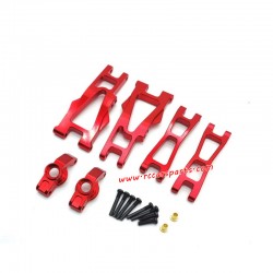 Enoze 9008E 008E 1/14 RC Truck Parts Upgrade Alloy Rear Suspension Arm Kit-Red